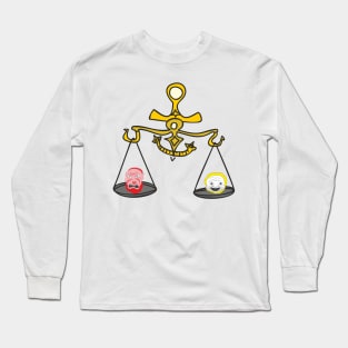 Scales of good and evil Long Sleeve T-Shirt